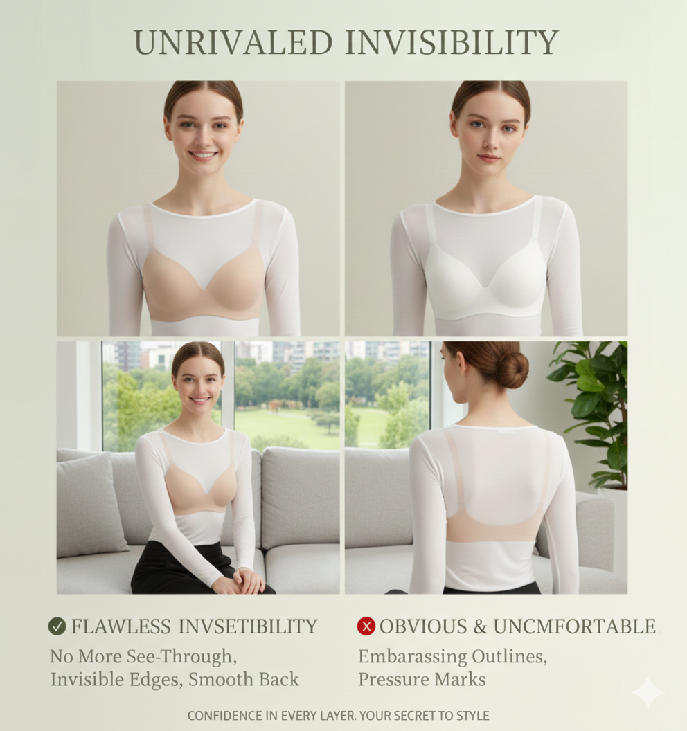 Invisible Smoothing Seamless Bra: Wireless Full-Support Lift Bralette - Padded No-Show T-Shirt Bra for a Flawless Silhouette & Gentle Shaping