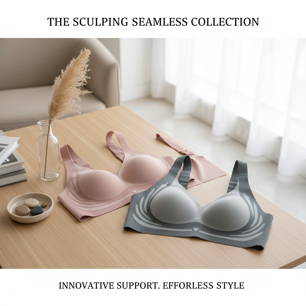 Flawless U-Back Sculpting Bra: Seamless Markless Lift Bralette - Invisible Anti-Gravity Support & Back Smoothing Bra for a Perfect Silhouette