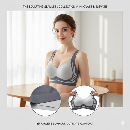 Flawless U-Back Sculpting Bra: Seamless Markless Lift Bralette - Invisible Anti-Gravity Support & Back Smoothing Bra for a Perfect Silhouette