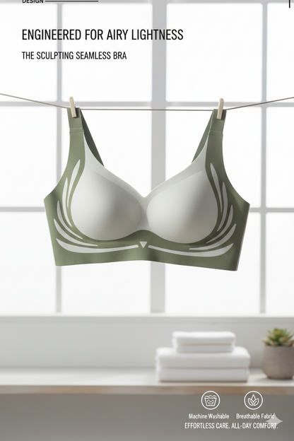 Flawless U-Back Sculpting Bra: Seamless Markless Lift Bralette - Invisible Anti-Gravity Support & Back Smoothing Bra for a Perfect Silhouette