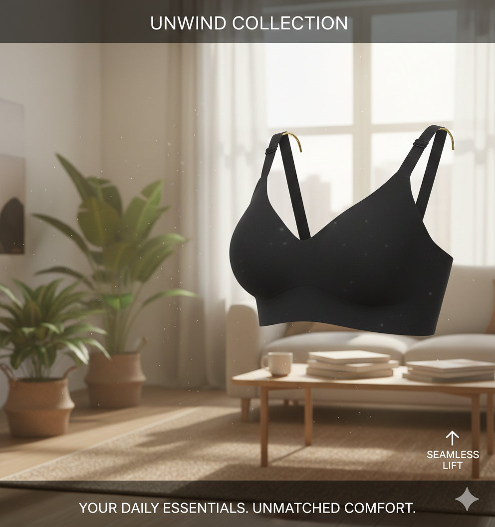 Invisible T-Shirt Push-Up Bra: Wireless Seamless Lift Technology - Full-Support No-Wire Lingerie for a Smooth, Flawless Silhouette Under Any Outfit