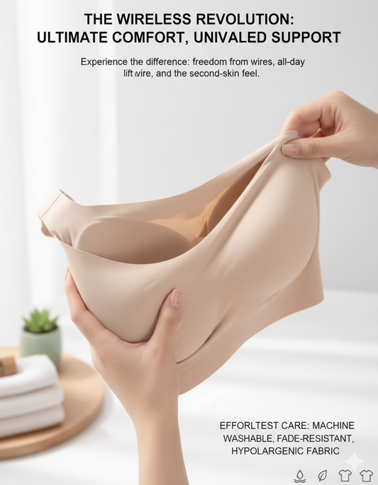 The Essential Everyday "Unwind" Bra: Ultra-Lightweight Seamless Bralette - Padded Soft Support for Stress-Free Days and Peaceful Nights