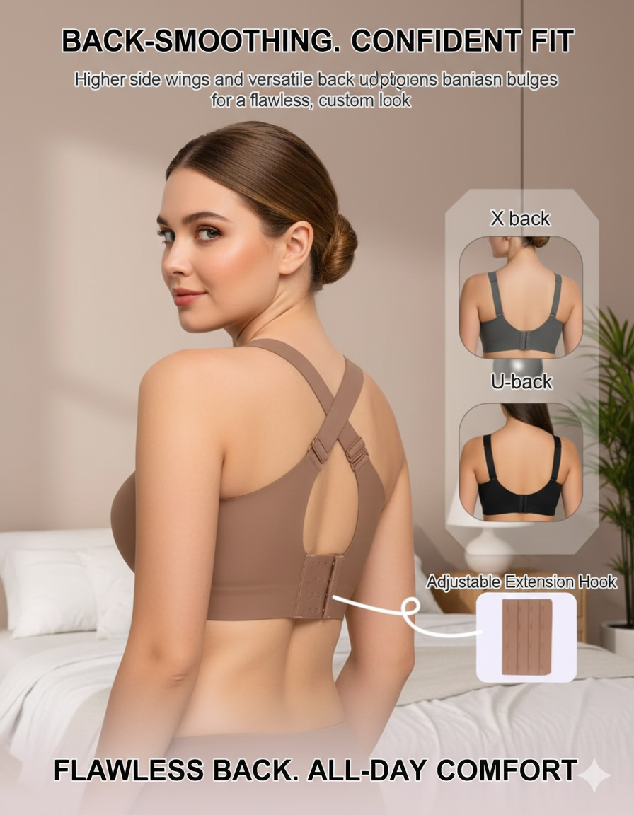 The Essential Everyday "Unwind" Bra: Ultra-Lightweight Seamless Bralette - Padded Soft Support for Stress-Free Days and Peaceful Nights