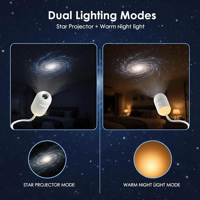 Comauo® NEXT-GEN SMART PROJECTION HD Smart Dynamic 5D Holographic Night Light Projector✨